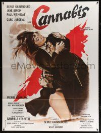 2b321 CANNABIS French 1p '70 marijuana drug movie, best sexy Georges Allard artwork!