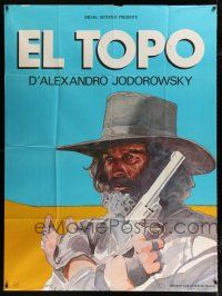 2b364 EL TOPO French 1p '71 Alejandro Jodorowsky Mexican bizarre cult classic, Gir cowboy art!
