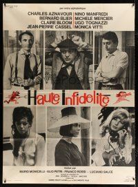 2b402 HIGH INFIDELITY French 1p '64 Aznavour, Beacour, Blier, Bloom, Cassel, Italian comedy!