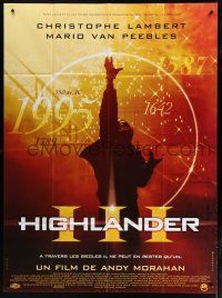 2b403 HIGHLANDER 3 French 1p '95 immortal Christopher Lambert, chosen to protect all that is good!