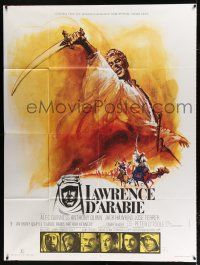 2b434 LAWRENCE OF ARABIA French 1p R71 David Lean classic starring Peter O'Toole, great artwork!