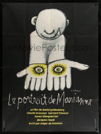 2b436 LE PORTRAIT DE MARIANNE French 1p '71 cool art of crying person holding their own eyes!