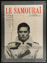 2b437 LE SAMOURAI French 1p '68 Jean-Pierre Melville film noir classic, c/u of Alain Delon!