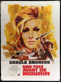2b485 ONCE BEFORE I DIE French 1p '66 different art of sexy Ursula Andress by Michel Landi!