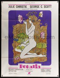2b496 PETULIA French 1p '68 different Jean Fourastie art of naked Julie Christie with flowers!
