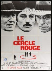2b513 RED CIRCLE French 1p '70 Jean-Pierre Melville's Le Cercle Rouge, Alain Delon