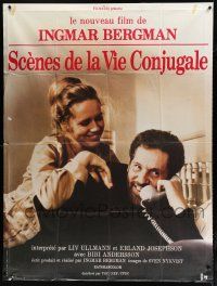 2b527 SCENES FROM A MARRIAGE French 1p '75 Ingmar Bergman, Liv Ullmann, Erland Josephson