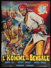2b559 TEMPLE OF A THOUSAND LIGHTS French 1p '66 Umberto Lenzi, cool different art by Belinsky!