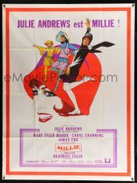 2b563 THOROUGHLY MODERN MILLIE French 1p '67 Bob Peak art of singing & dancing Julie Andrews!