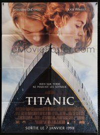 2b566 TITANIC advance French 1p '98 Leonardo DiCaprio, Kate Winslet, directed by James Cameron!