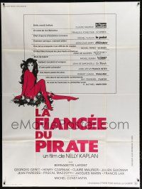 2b582 VERY CURIOUS GIRL French 1p R70s La Fiancee du Pirate, Landi art of sexy Bernadette Lafont!