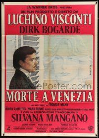 2b034 DEATH IN VENICE Italian 1p '71 Luchino Visconti, art of Bogarde & Mangano by Fabio Rieti!