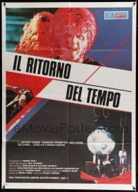 2b053 FROM BEYOND Italian 1p '86 H.P. Lovecraft, different science fiction horror image!