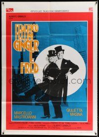 2b055 GINGER & FRED Italian 1p '86 Federico Fellini, Marcello Mastroianni, Giulietta Masina