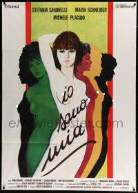 2b075 IO SONO MIA Italian 1p '78 I Belong To Me, feminist movie made entirely by women, sexy art!