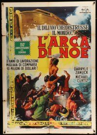 2b111 NOAH'S ARK Italian 1p R60 Michael Curtiz, Serafini art of the flood that destroyed the world!