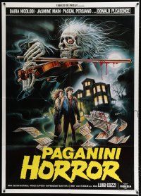 2b117 PAGANINI HORROR Italian 1p '89 wild Sciotti art of zombie with violin & bloody sheet music!