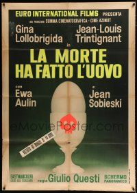 2b123 PLUCKED Italian 1p '67 Gina Lollobrigida, Jean-Louis Trintignant, Ewa Aulin, different art!