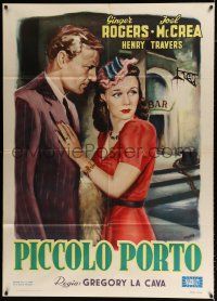 2b125 PRIMROSE PATH Italian 1p '49 great different Manno artwork of Ginger Rogers & Joel McCrea!