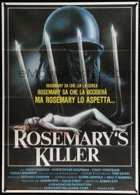 2b127 PROWLER Italian 1p '83 different Sciotti art with naked girl & Rosemary's Killer!