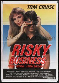 2b129 RISKY BUSINESS Italian 1p R80s completely different image of Tom Cruise & Rebecca De Mornay!