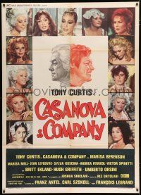 2b138 SOME LIKE IT COOL Italian 1p '77 art of Tony Curtis + his many lovers, Casanova & Company!