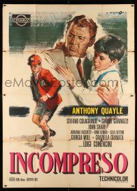 2b202 INCOMPRESO Italian 2p '66 artwork of Anthony Quayle & his young sons by Angelo Cesselon!