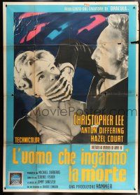 2b222 MAN WHO COULD CHEAT DEATH Italian 2p '60 Hammer horror, different art of Differing & Court!