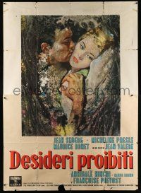 2b255 TIME OUT FOR LOVE Italian 2p '62 great romantic art of Jean Seberg by Donelli!