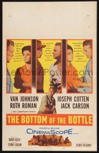 2b661 BOTTOM OF THE BOTTLE WC '56 alcoholic Van Johnson, Joseph Cotten, Ruth Roman, Jack Carson