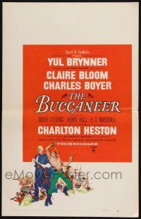 2b666 BUCCANEER WC '58 Yul Brynner, Charlton Heston, directed by Anthony Quinn!