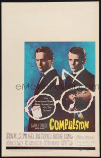 2b678 COMPULSION WC '59 crazy Dean Stockwell & Bradford Dillman try to commit the perfect murder!