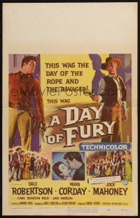2b686 DAY OF FURY WC '56 Dale Robertson is the last of the Maverick Killers, Mara Corday