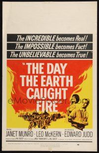 2b687 DAY THE EARTH CAUGHT FIRE WC '62 Val Guest sci-fi, jolting events of tomorrow!