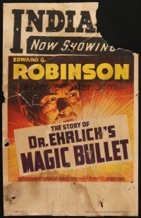 2b693 DR. EHRLICH'S MAGIC BULLET WC '40 Edward G. Robinson searches for a cure for syphilis!