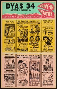 2b696 DYAS 34 drive-in WC '63 The Raven, Twist All Night, A Child is Waiting & more!