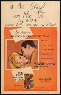 2b697 EDDY DUCHIN STORY WC '56 Tyrone Power & Kim Novak in a love story you will remember!