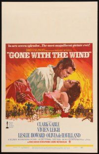 2b736 GONE WITH THE WIND WC R68 art of Clark Gable holding Vivien Leigh by Howard Terpning!
