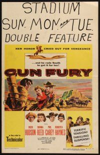 2b741 GUN FURY WC '53 Phil Carey steals Donna Reed & leaves Rock Hudson to die, 3-D!