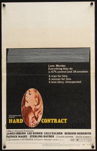 2b745 HARD CONTRACT WC '69 everything James Coburn & Lee Remick do is 97% control & 3% emotion!