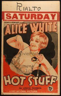 2b761 HOT STUFF WC '29 artwork of sexy winking Alice White wearing low-cut lace!