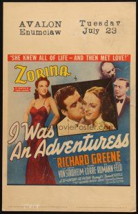 2b772 I WAS AN ADVENTURESS WC '40 Zorina, Erich von Stroheim, Peter Lorre, Richard Greene