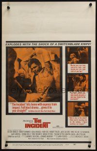 2b775 INCIDENT WC '68 Beau Bridges, Brock Peters, explodes with the shock of a switchblade knife!