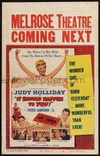 2b780 IT SHOULD HAPPEN TO YOU WC '54 Judy Holliday, Peter Lawford, Jack Lemmon in his first role!