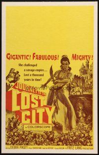 2b785 JOURNEY TO THE LOST CITY Benton WC R60s directed by Fritz Lang, sexy Arabian Debra Paget art!