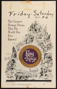 2b791 KING OF KINGS WC '62 Nicholas Ray Biblical epic, different montage image!