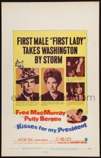 2b795 KISSES FOR MY PRESIDENT WC '64 1st male first lady Fred MacMurray takes Washington by storm!