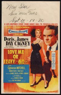 2b812 LOVE ME OR LEAVE ME WC '55 art of sexy Doris Day as famed Ruth Etting & James Cagney by Alix