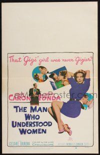 2b822 MAN WHO UNDERSTOOD WOMEN WC '59 Henry Fonda, sexy Leslie Caron was never Gigier!