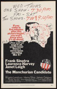 2b824 MANCHURIAN CANDIDATE WC '62 Frank Sinatra, Laurence Harvey, Janet Leigh, Frankenheimer